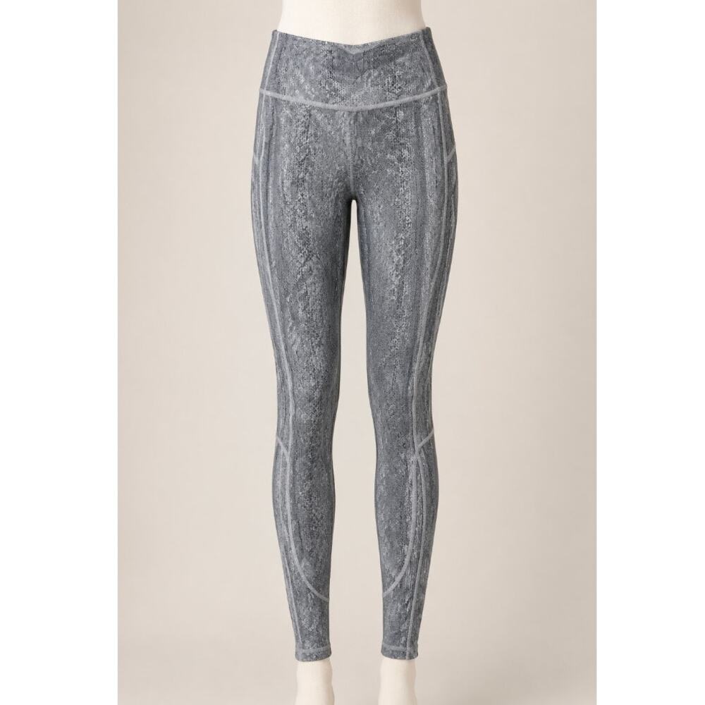 NWT Joe's Off Duty Comfy Gray Snakeskin Mid-Rise Soft Stretch Rhythm Leggings XS